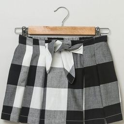 Sweetlime By AS Girls Checked Knee Length Skorts-image-15