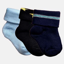 N2S NEXT2SKIN Infants Pack Of 3 Cotton Ankle Length Socks-image-80