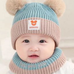 EL REGALO Kids Pack Of 2 Self Design Beanie-image-51