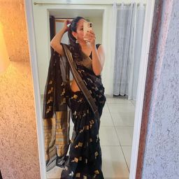 KALINI Ethnic Motifs Woven Design Zari Kota Saree-image-49