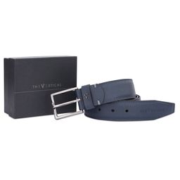 THe VerTicaL Men Textured Genuine Leather Formal Belt-image-33