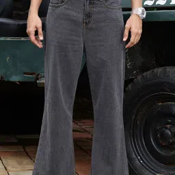 The Roadster Lifestyle Co. Men Grey Bootcut Fit Mid-Rise Clean Look Retro Denims Jeans-image-34