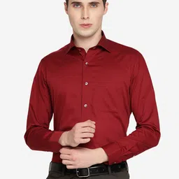 METAL Slim Fit Pure Cotton Formal Shirt-image-95