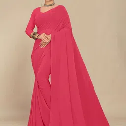 STAVA CREATION Pure Georgette Saree-image-95