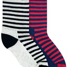 Heelium Kids Pack Of 2 Black & Pink Striped Socks-48