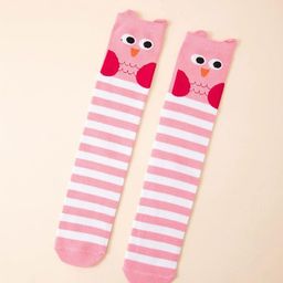 EL REGALO Girls Pink Striped Socks-image-71