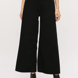 Mast & Harbour Women Black Wide Leg High-Rise Clean Look Stretchable Jeans-image-18