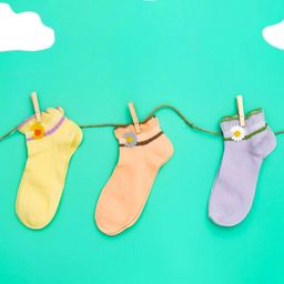 Yellow Bee Girls Pack Of 3 Solid Cotton Ankle-Length Socks-image-94