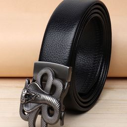 ZORO Men Black PU Belt-image-15