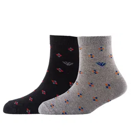 Cotstyle Men Pack Of 2 Patterned Cotton Ankle Length Socks-picture-35
