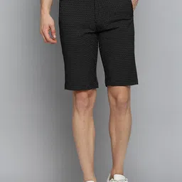 SHOWOFF Men Geometric Printed Mid Rise Cotton Cambric Chino Shorts-image-53