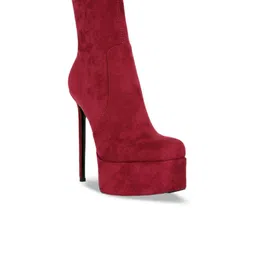 London Rag Women Casual Stiletto-Heeled Boots-image-2