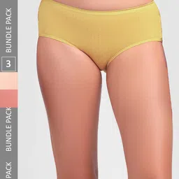 FashionRack Women Pack Of 3 Assorted Printed Cotton Hipster Briefs-image-72