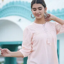 YASH GALLERY Ethnic Motifs Embroidered Sequinned Regular Top-picture-14