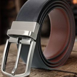 Kastner Men Textured Leather Reversible Formal Belt-image-91