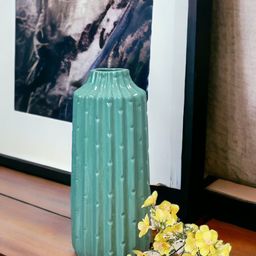 Art Street Green European-Style Vertical Edge Ceramic Vase-image-23