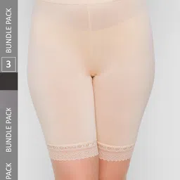 NOIRA Women Pack Of 3 Seamless Cotton Boy Shorts Briefs-picture-19