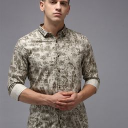 SHOWOFF Comfort Abstract Printed Cotton Casual Shirt-image-44