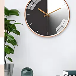 Star work Black & Grey Contemporary Analogue Wall Clock-28