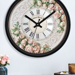 RANDOM White & Black Printed Analogue Contemporary Wall Clock-37