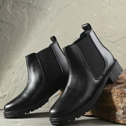 AfroJack Women Heeled Mid-Top Chelsea Boots-21