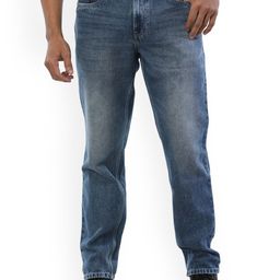 The Roadster Lifestyle Co Men Blue Clean Look Pure Cotton Comfort Relaxed-Fit Jeans-image-42