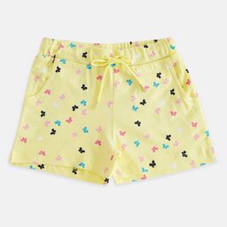 Pantaloons Junior Girls Yellow Printed Shorts-picture-26