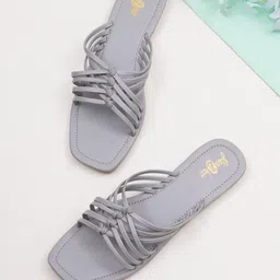 GLAMZKART Strappy Open Toe Flats-18