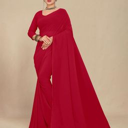 STAVA CREATION Pure Georgette Saree-image-38