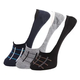 Dollar Socks Men Pack Of 3 Assorted Cotton Shoe Liner-37