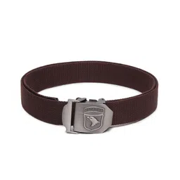 HENEDA Men Woven Design Slider Buckle Belt-image-69