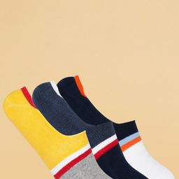 Ajile by Pantaloons Men Pack Of 3 Patterned Shoe Liners Socks-6