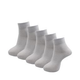 RC. ROYAL CLASS Men Pack Of 5 White Solid Cotton Ankle-Length Socks-46