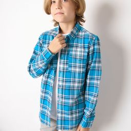 Jack & Jones Junior Boys Tartan Checks Cotton Casual Shirt-image-71