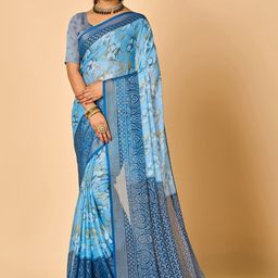 NIRMAL CREATION Floral Woven Design Zari Saree-image-68