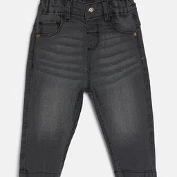 MINI KLUB Infant Boys Mid-Rise Low Distress Light Fade Jeans-image-84