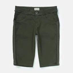 Gini and Jony Girls Solid Mid Rise Cotton Shorts-image-80