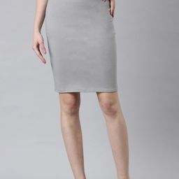 SHOWOFF Knee Length Pencil Skirt-image-84