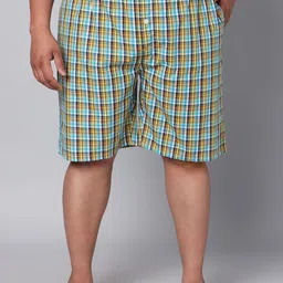 URBAN SCOTTISH Plus Size Checked Pure Cotton Boxers USBX129-image-61