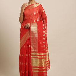 Mitera Zari Jamdani Saree-image-34