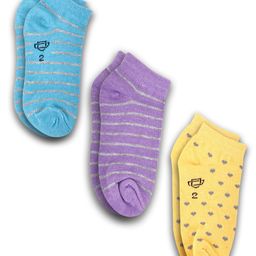 Dollar Socks Kids Pack Of 3 Assorted Ankle-Length Socks-20