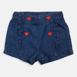 Chicco Girls Mid-Rise Regular Denim Shorts-picture-52