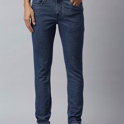 The Roadster Lifestyle Co. Men Navy Blue Comfort Tapered Fit Mid-Rise Stretchable Jeans-picture-18