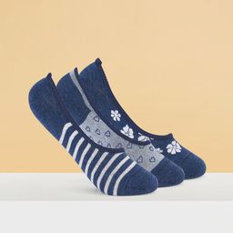 Honey by Pantaloons Women Pack Of 3 Patterned Shoe Liner Socks-image-89