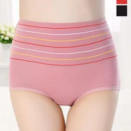 SHREE GANESH FASHION Pack Of 3 Striped Cotton High-Rise Hipster Briefs 2076 PO3 BLR-M-picture-15