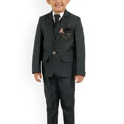 BAESD Boys 5-Piece Single-Breasted Suit-image-86