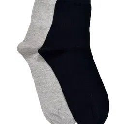VINENZIA Men Pack of 2 Solid Ankle Length Cotton Socks-image-3