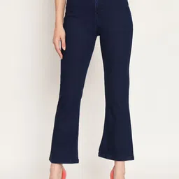 AngelFab Women Jean Bootcut High-Rise Stretchable Jeans-picture-9