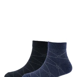 Cotstyle Men Pack Of 2 Patterned Cotton Ankle Length Socks-image-53