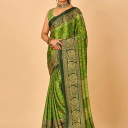 NIRMAL CREATION Floral Printed Pure Crepe Saree-55